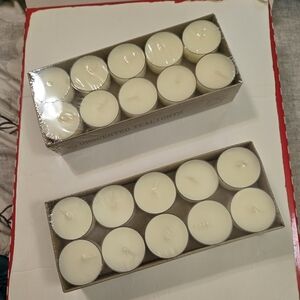 Kirklands Home Unscented Tea Light Candles 2 Boxes Of 20